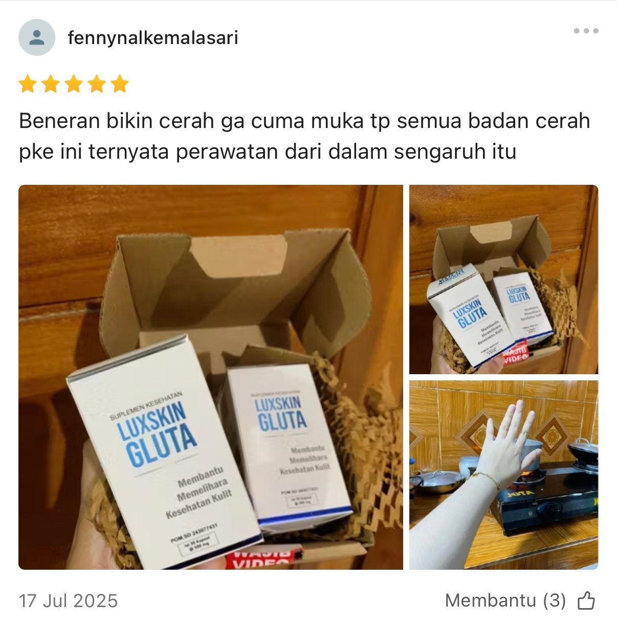 Testimoni pelanggan 1